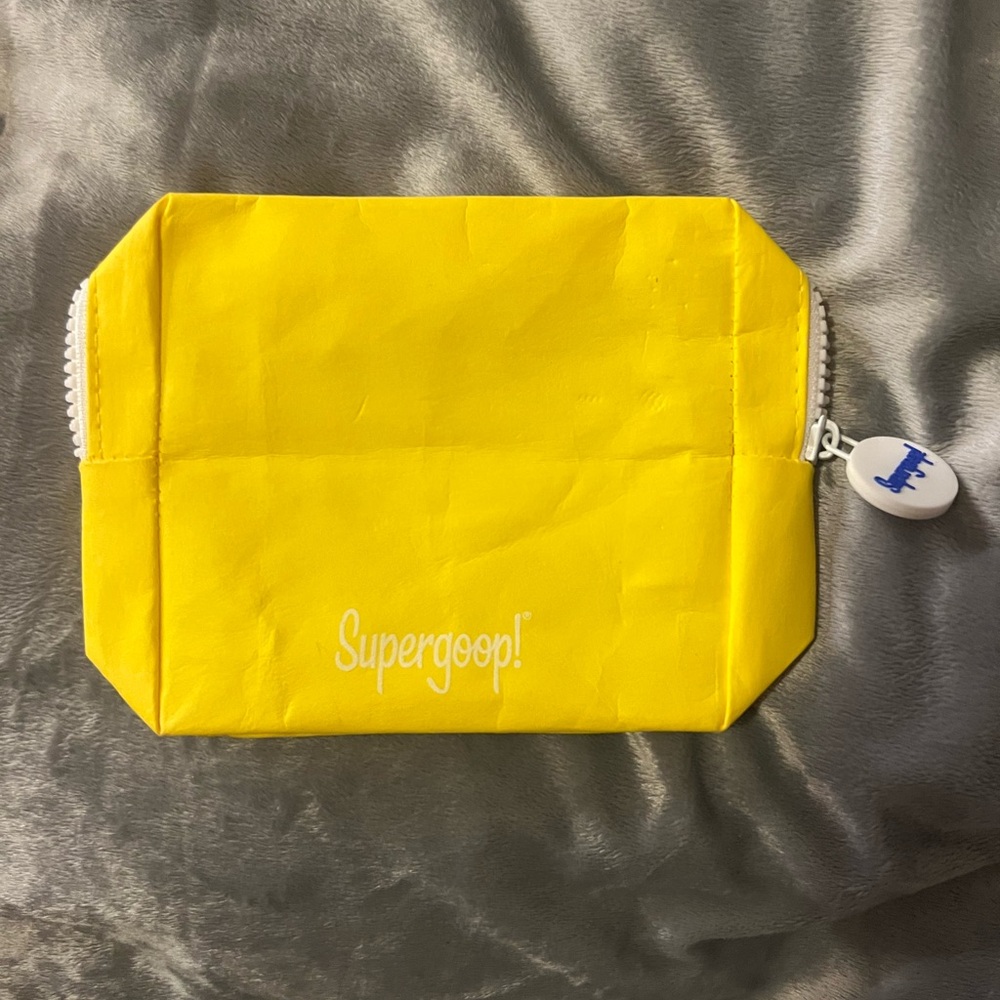 Supergoop! Bright Yellow Cosmetic Bag